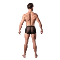 Male Power Show Stopper Mini Short Silver Mesh