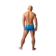 Male Power KaleiDickscope Mini Short - Sky Blue