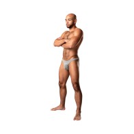 Male Power Labyrinth Bong Thong Tejido Gris S/M