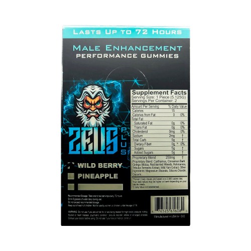 Gomitas Suplemento Masculino Zeus Plus