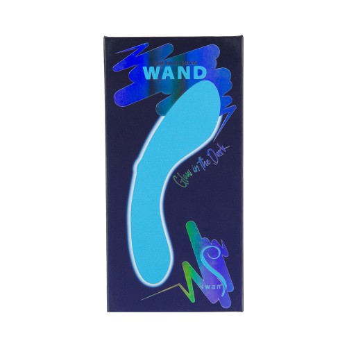 Mini Swan Wand Brillo Azul Recargable