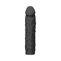 Realistic 7 inch Penis Extender Sleeve Black