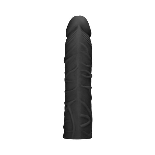 Realistic 7 inch Penis Extender Sleeve Black