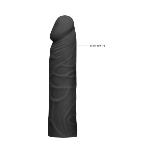 Realistic 7 inch Penis Extender Sleeve Black