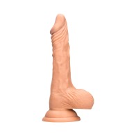 RealRock Skin 10 in Dildo with Balls Beige