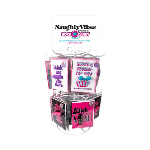 Naughty Vibes Spinner Display with Greeting Cards and Vibrators