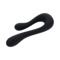 Playboy The Swan Rechargeable Dual Shaft Silicone Vibrator - Elegant Pleasure