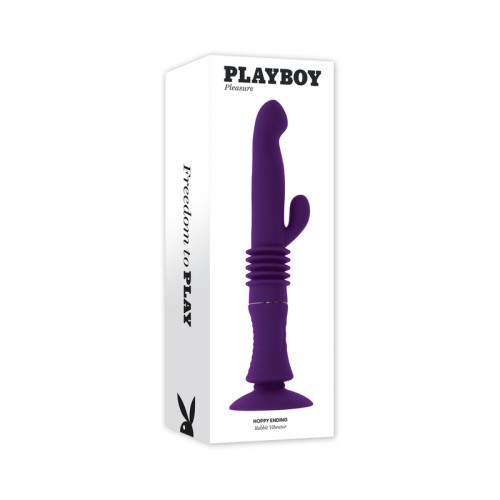 Vibrador Conejito Hoppy Ending Recargable de Silicone Playboy