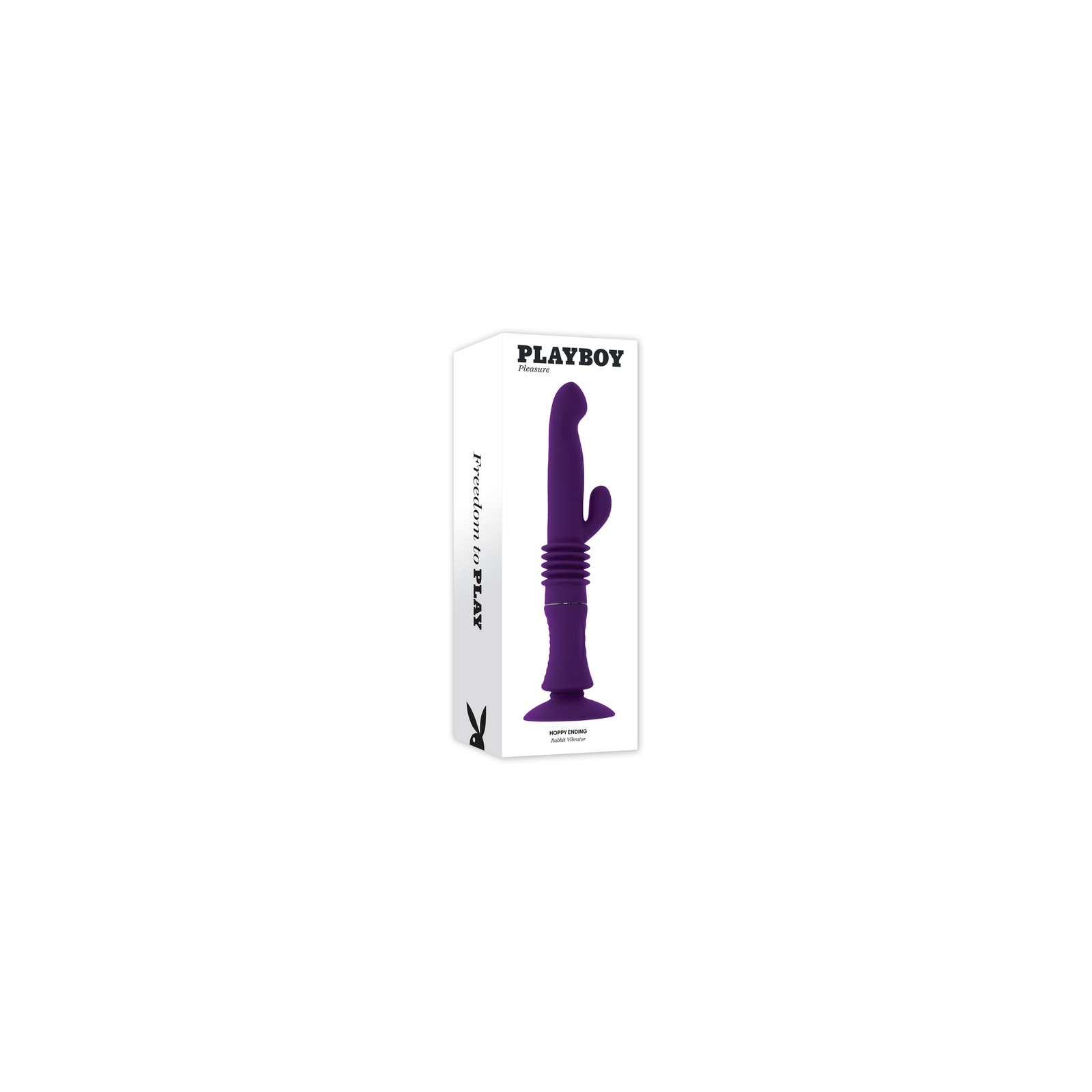 Playboy Hoppy Ending Rechargeable Silicone Thrusting Rabbit Vibrator