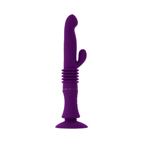 Playboy Hoppy Ending Rechargeable Silicone Thrusting Rabbit Vibrator