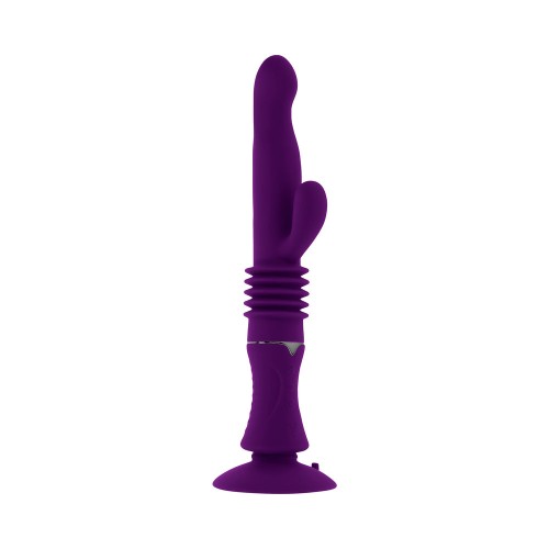 Playboy Hoppy Ending Rechargeable Silicone Thrusting Rabbit Vibrator