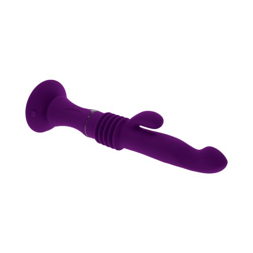 Playboy Hoppy Ending Rechargeable Silicone Thrusting Rabbit Vibrator