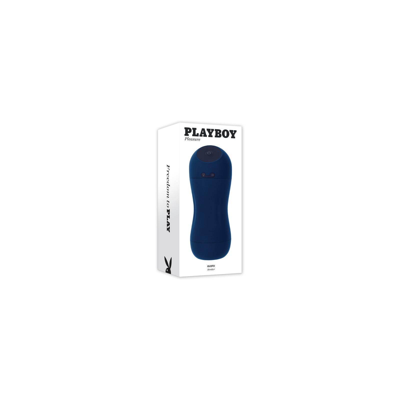 Playboy Gusto Rechargeable Sucking Vibrating Stroker Navy