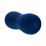 Playboy Gusto Rechargeable Sucking Vibrating Stroker Navy