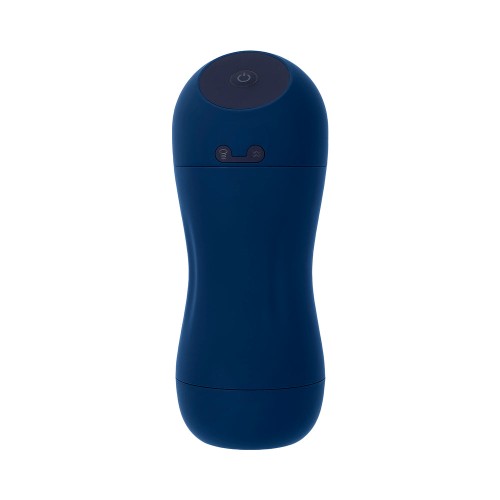 Playboy Gusto Rechargeable Sucking Vibrating Stroker Navy