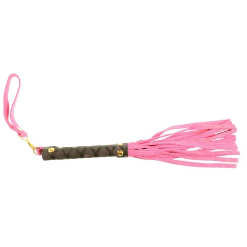 Mini Flogger de Cuero Ple'sur Rosa - Perfecto para Aventuras Juguetonas