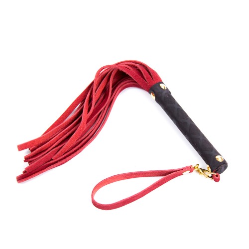 Mini Flogger de Cuero Ple'sur Rojo