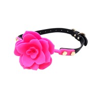 Bola Gag Flor Ple'sur de Silicona Transpirable Rosa