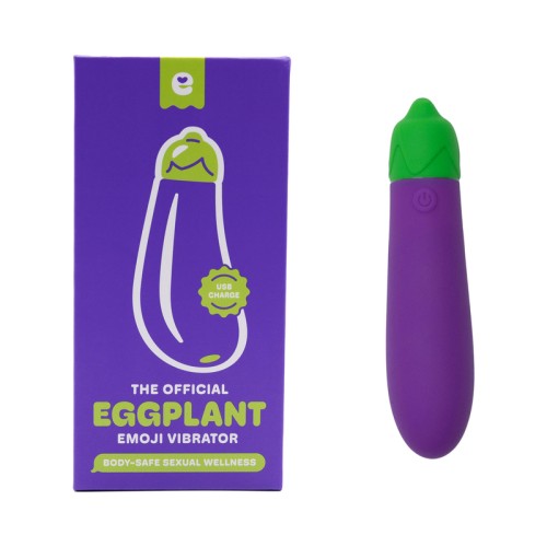 Eggplant Emojibator USB Vibrator Fun for Adults