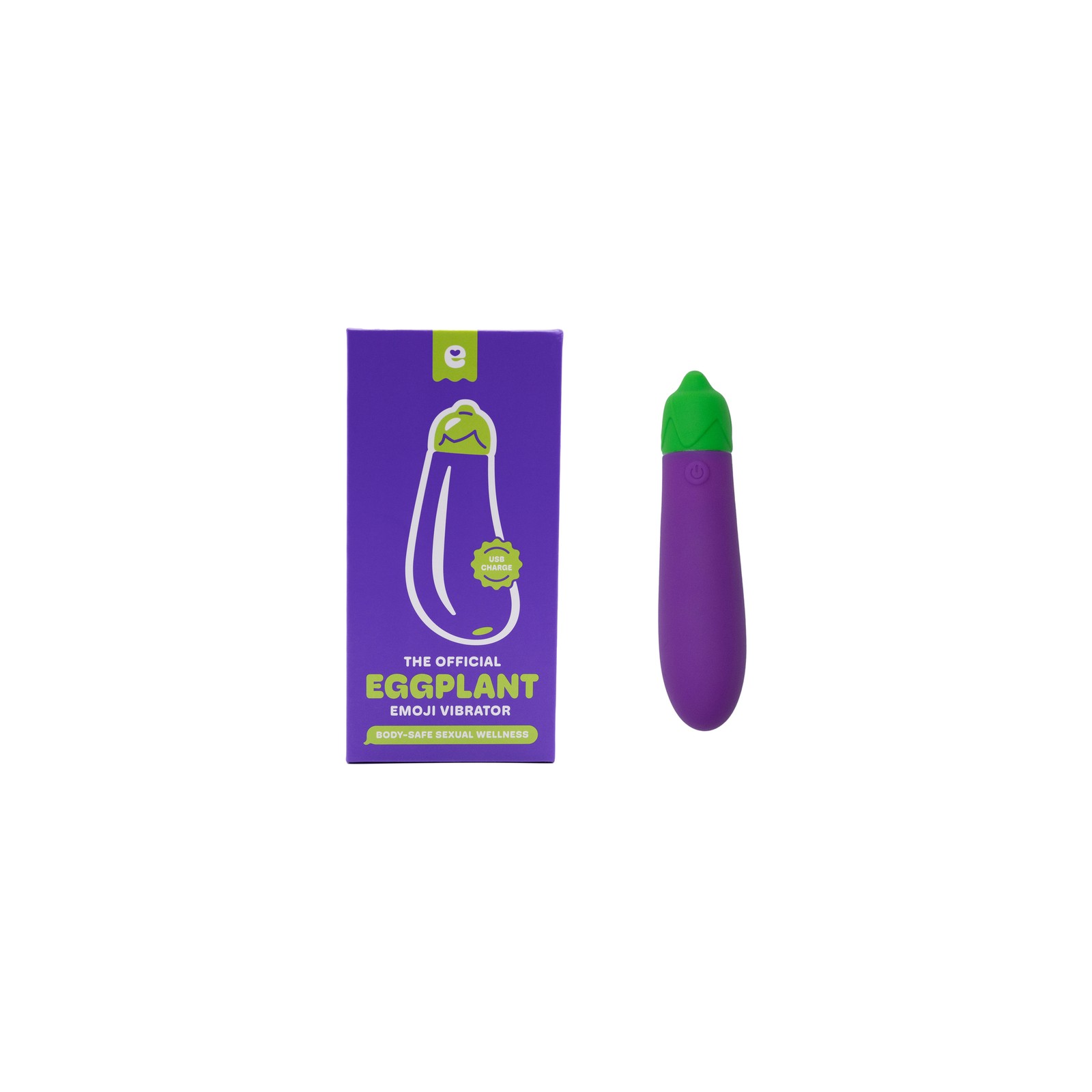 Eggplant Emojibator USB Vibrator Fun for Adults