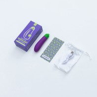 Eggplant Emojibator USB Vibrator Fun for Adults