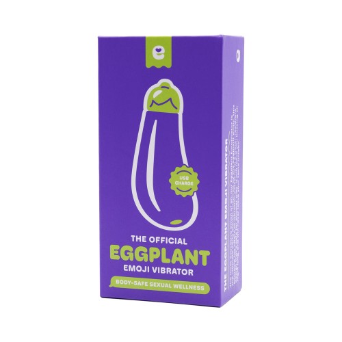 Eggplant Emojibator USB Vibrator Fun for Adults