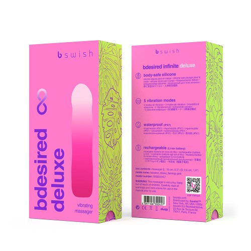 B Swish Bdesired Infinite Deluxe Vibrator Pink