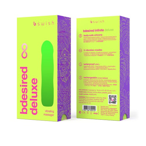 B Swish Bdesired Infinite Deluxe Vibrador Verde Paraíso