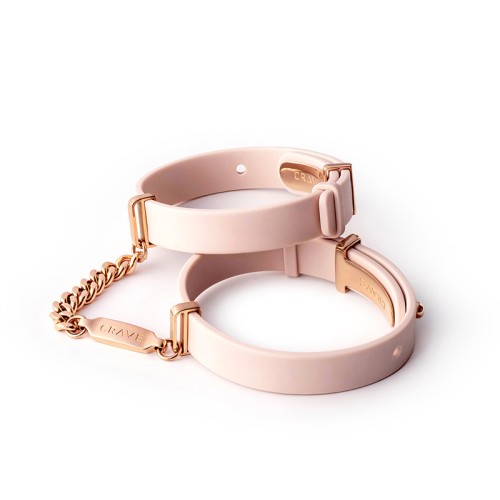 Crave ID Cuffs - Pink/Rose Gold Pleasure Jewelry