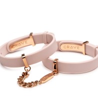 Crave ID Cuffs - Joyería de Placer Rosa/Oro Rosa