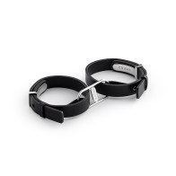 Crave ICON Cuffs Black Silver Luxury Restraints