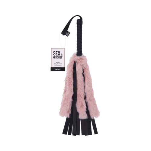 Brat Faux Fur Flogger by Sportsheets