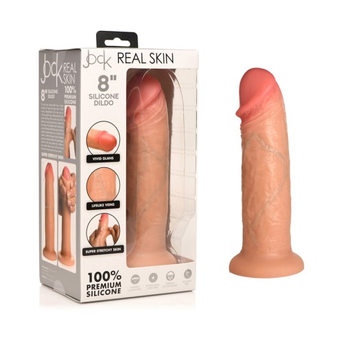 Dildo de Silicona Real Skin Jock de 8 in. para Placer Realista