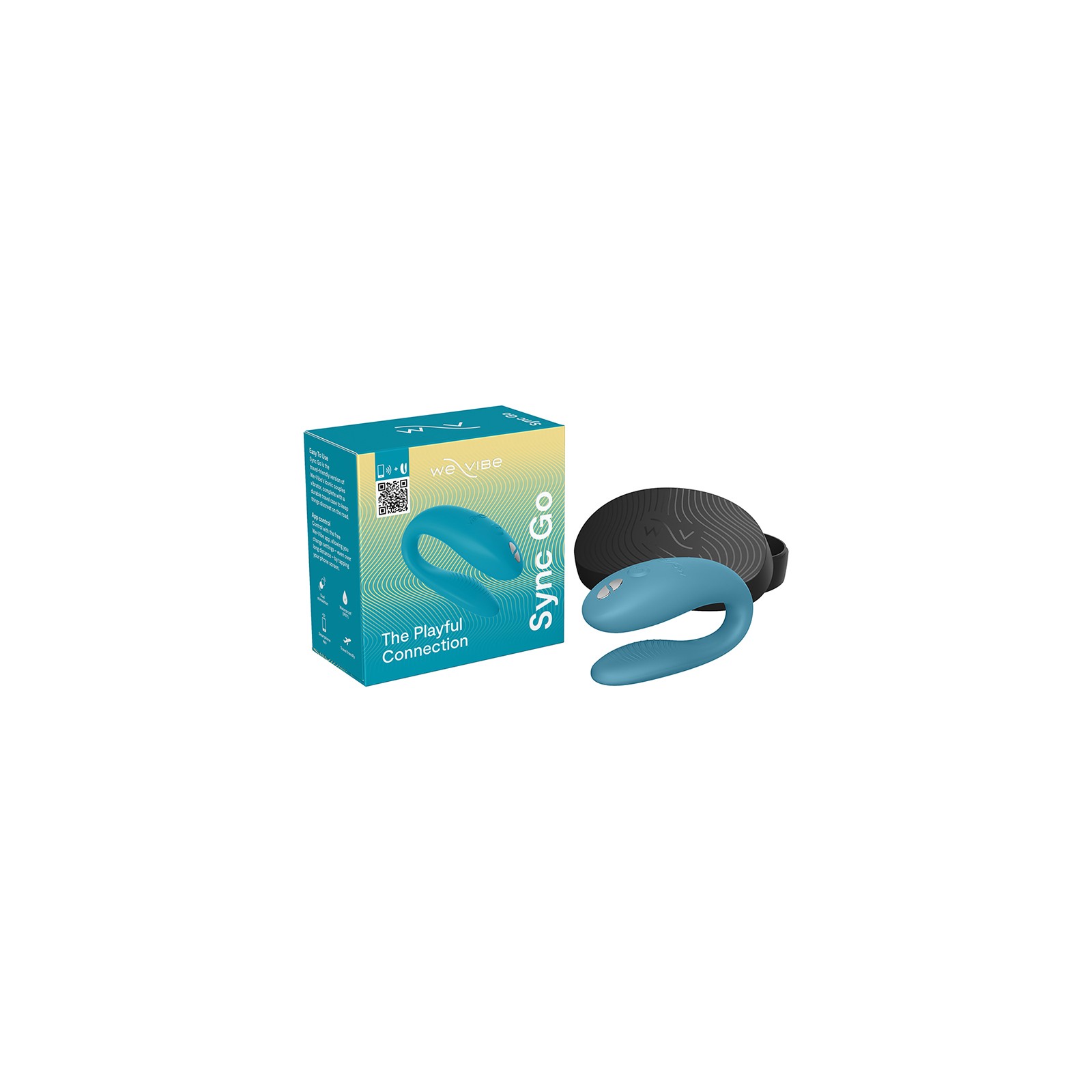 We-Vibe Sync Go Vibrator for Couples - Turquoise