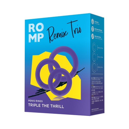 ROMP Remix Trio - Versatile Cock Rings for Enhanced Pleasure