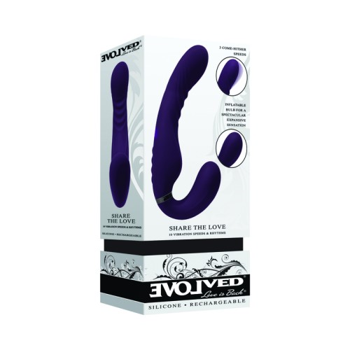 Evolved Inflatable Strapless Strap-On - Purple