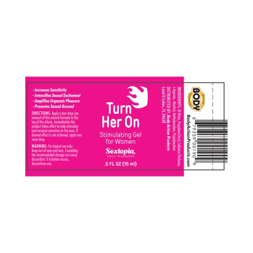 Gel Estimulante Sextopia Turn Her On para Mujeres