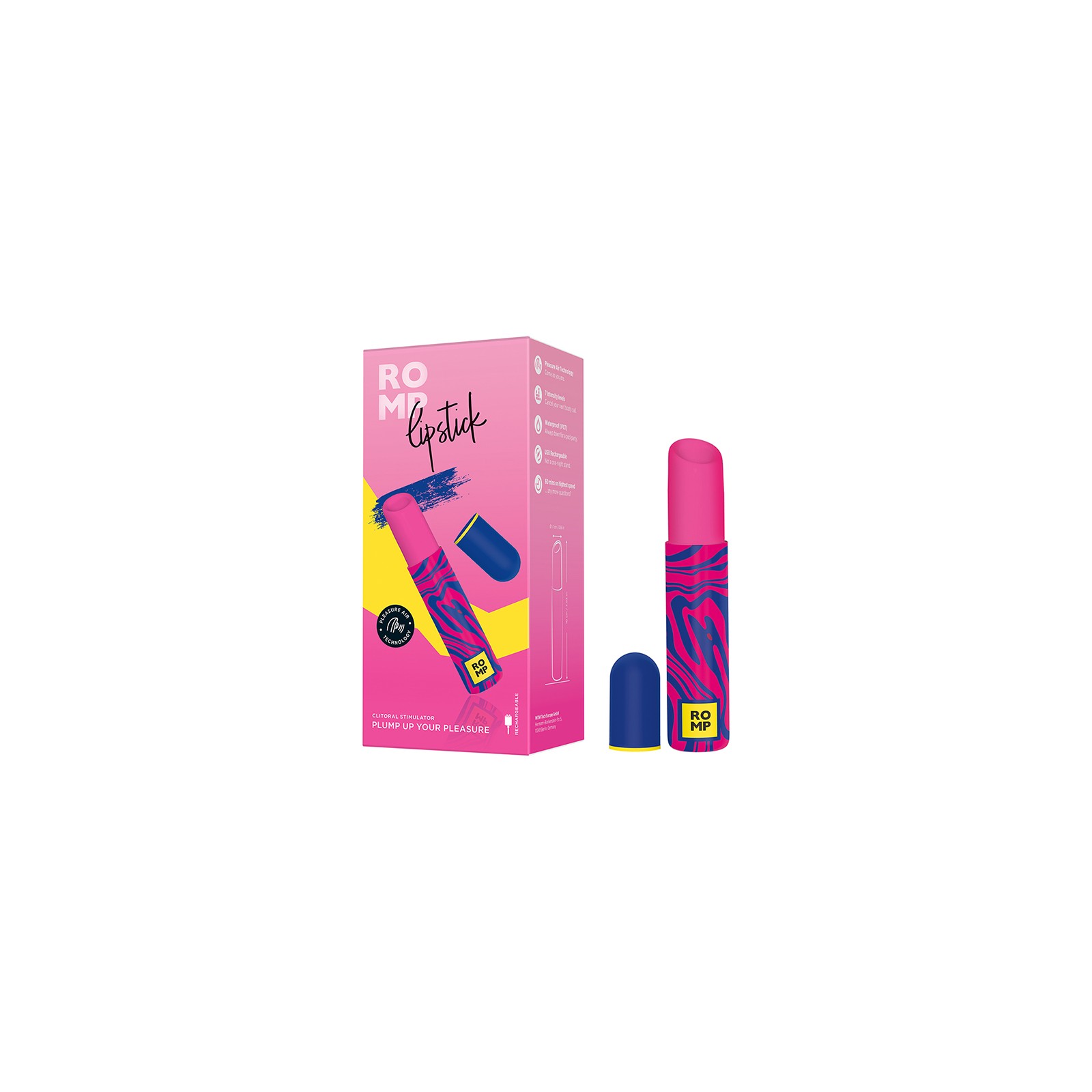 ROMP Lipstick Pleasure Air Stimulator for Ultimate Clitoral Stimulation