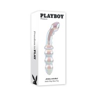 Playboy Jewels Double Glass Dildo - Luxurious Pleasure