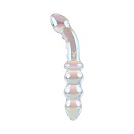 Dildo de Cristal Doble Playboy Jewels - Placer Lujoso