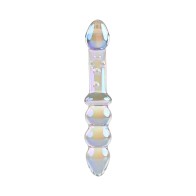 Dildo de Cristal Doble Playboy Jewels - Placer Lujoso