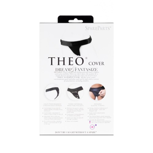 SpareParts Theo Cover Underwear Harness Black Single Strap Size B Nylon