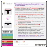 SpareParts Theo Cover Underwear Harness Black Single Strap Size B Nylon