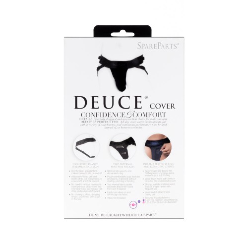 SpareParts Deuce Cover Underwear Harness Black Double Strap Size B