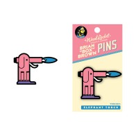 Fun Elephant Torch Enamel Pin for Collectors