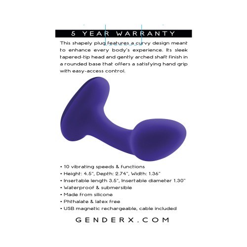 Plug Recargable de Silicona Gender X