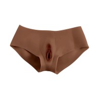 Pantalones Vagina de Silicona Gender X con Anillo Vibrante