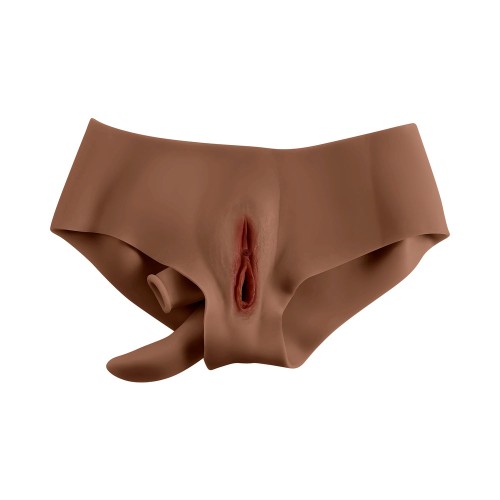 Pantalones Vagina de Silicona Gender X con Anillo Vibrante