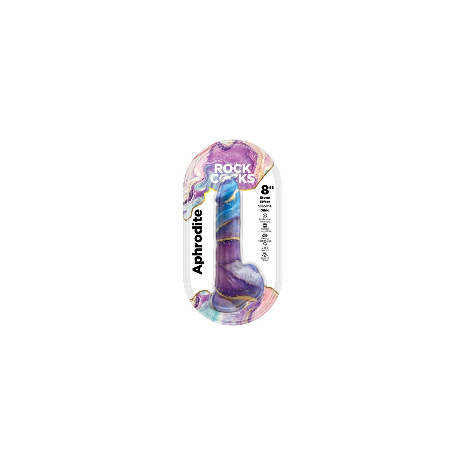 Dildo de Silicona Marble Aphrodite 8 in.