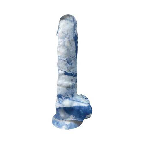 Rock Cocks Zeus Marble Silicone Dildo 7 in